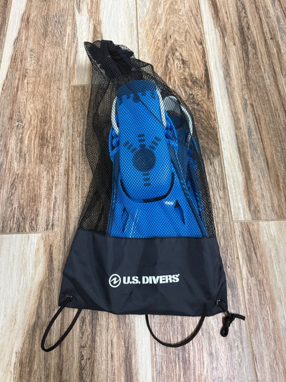 U.S. Divers Kids Blue Snorkel Fins